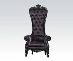 Raven Black Fabric Tufted Back Accent Chair Fabric Accent Chair Accent Chairs Black Accent Chair