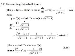 Jika sebuah peluru ditembakkan secara vertical dengan kecepatan. 5 10 Turunan Fungsi Hiperbolik Ppt Download