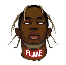 Travis Scott Headshot artwork designed by myself! Instagram: @vbgrphx :  r/travisscott