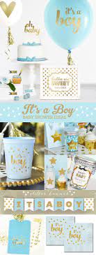 Baby Boy Ducha Decor Su Un Muchacho Bebe Ducha Banner Baby Boy Baby Shower Centerpieces Gold Baby Shower Decorations Baby Shower Decorations For Boys