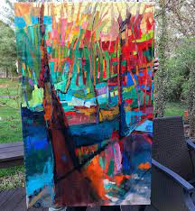 Maybe you would like to learn more about one of these? Woods Abstract Forest Landscape Painting Landscapepainting Abstractlandscape Originalpainting Paintings Contemporarylandscape Lovecolor Dsart Dscolor