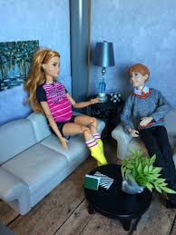 upcycled mattel barbie furniture beige sofa chair set etsy beige sofa barbie mattel barbie