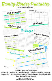 Family Binder Printables The Girl Creative Family Binder Printables Family Binder Binder Printables