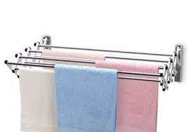 Costway Stainless Wall Mounted Expandable Clothes Drying Towel Rack Laundry Hanger Room Walmart Com Towel Rack Wall Mounted Drying Rack Laundry Hanger