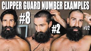 Renpho clippers for men cordless hair clippers. Haircut At Home Buzz Cut Clipper Guard Number Examples 8 Through 1 On Top And 1 2 On Sides
