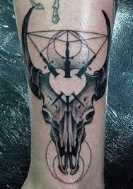 abstract geometric male bull skull forearm tattoos bull skull tattoos skull tattoos skull tattoo design
