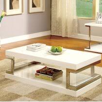 A shiny, chrome structure makes it look elegant. Chrome Wood Coffee Tables You Ll Love In 2021 Wayfair