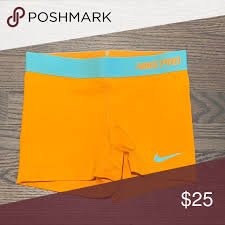 Black And Orange Nike Shorts Bright Orange Nike Pro Spandex Nike Pro Spandex Nike Pros Bright Orange