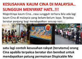 Mereka merupakan kumpulan etnik kedua terbesar di malaysia selepas kaum melayu dan kebanyakan mereka adalah keturunan pendatang berbangsa han yang datang ke tanah melayu semasa pemerintahan. Kesusahan Kaum Cina Di Perjuangan Sejati Demi Persahabatan Facebook
