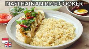 Rice Cooker Cukup Resep Nasi Ayam Hainan Singapura Lengkap Dengan Kuah Sambal Youtube Di 2021 Resep Makanan Sehat Resep Makanan Resep