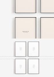 Download Mockup Frame Set Of 4 Minimal Frame Print Mockup Frame Frame Set