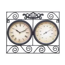 Hang it by your pool, patio, porch, deck, kitchen, or sunroom. Outdoor Wall Clock And Thermometer Ideas On Foter