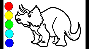 Wie Man Zeichnet Triceratops Dinosaurier Fur Kinder Zeichnen Dinosaurier Zeichnen Und Malen Youtube