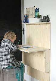 Diy Kids Fold Away Desk Growing Spaces Fold Away Desk Small Kids Bedroom Diy Kids Desk