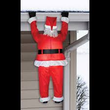 Inflatable Airblown Funny Roof Hanging Santa Christmas Outdoor Yard Decoration 86786836620 Ebay Outdoor Christmas Decorations Christmas Inflatables Christmas Props