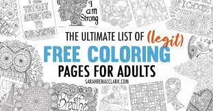 This set of coloring pages is selected precisely for that purpose. The Ultimate List Of Legit Free Coloring Pages For Adults Hundreds Of Free Printables From 60 Sources