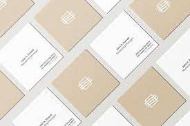 A beautiful business card mockup with natural elements in the background. Square Business Card Psd 1 000 High Quality Free Psd Templates For Download