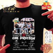 Bb code allows to embed logo in your forum post. 1d Logo 10 Years Of 2010 2016 One Direction All Signature Shirt Hoodie Sweatshirt Longsleeve Tee