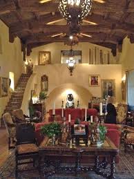 Beautiful Spanish Combinations Of Texture And Color Love The Tile Stairs And The Dark Wood Spanish Style Homes Hacienda Style Spanish House