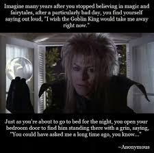Labyrinth 2 Return Of The Goblin King Full Movie I Wish The Goblin King Would Take Me Away Right Now Bowie Labyrinth Labyrinth Movie David Bowie Labyrinth