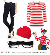 You might think waldo would be easy to spot in a crowd, what with his red and white striped attire. True Fit Diy True Fit Halloween Costumes Classics