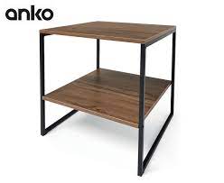 I ended up splitting the pedestal and the top into two separate projects because the original coffee table was attached in a jankey well i hope you love my diy round industrial coffee table as much as i do! Anko Industrial Side Table Brown Black Catch Com Au