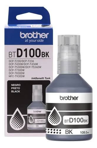 Tinta Brother Original Btd100Bk Negra