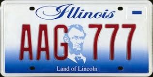 2 license plates with a sticker: Missouri Residents Avoid Taxes Inspections By Driving With Illinois Plates