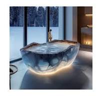 Modern Design Glow Jade Stone Kitchen Island Countertop ...