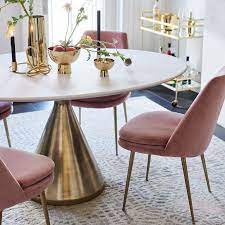 Finley Low Back Upholstered Dining Chair Low Back Dining Chairs Velvet Dining Chairs Pedestal Dining Table