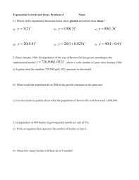 Add to collection(s) add to saved. Exponential Equations Practice With Word Problems 2