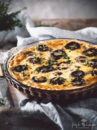 Mushroom Swiss Quiche Fresh Hunger Recipe In 2020 Quiche Recipes Stuffed Mushrooms