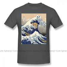 Related:cookie monster hat cookie monster party supplies cookie monster shirt toddler sesame street shirt cookie monster costume cookie monster shirt xl. Cookie Monster T Shirt Funny Japanese Cookie Great Wave Off Kanagawa T Shirt Mens Printed Tee Shirt Short Sleeve 4xl Tshirt T Shirts Aliexpress