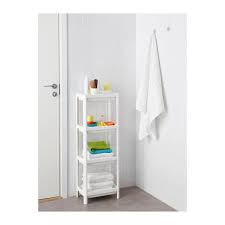 Vesken Shelf Unit White 36x23x100 Cm Ikea Ikea Bathroom Storage Ikea Storage Small Closet Organization Cheap
