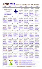 This can be very useful if you are looking for a specific date (when there's a holiday / vacation for example) or maybe you want to know. Lent 40 Ways To Observe The 40 Days Lenten Calendar Spiritcitings Blog Vision Vocation Network For Catholic Religious Life Priesthood English