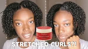 Some curling products could double as a detangler, this is not the case with the blm naturals curl hydrate pudding. Stretched Curls Shea Moisture Curl Stretch Pudding Wetline Xtreme Wash N Go Curl Combo Shea Moisture Products Curl Stretching Natural Curls Hairstyles