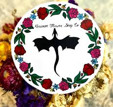 Abraxos Flower Shop Co Logo Sticker - Etsy
