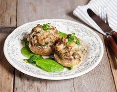 Champignons Farcis Au Confit De Canard Echalotes Et Epinards Et Si C Etait Bon Champignons Farcis Recettes De Cuisine Confit De Canard