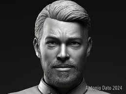 Jonathan Frakes as William Riker Bust Printable 3D Model