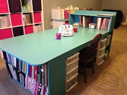 Even if the process of arts and crafts is messy, nothing feels like that amazing feeling when you walk into a clean, perfectly organized craft room. Craft Room Island Closet Organization Art Supplies Fabrics Scissors Glue Glitter Brushes Paint Ribbons Spo Space Crafts Dream Craft Room Craft Room