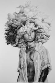 Head In The Clouds Me Pencil And Charcoal 2019 Cloud Drawing Cloud Art Cloud Illustration