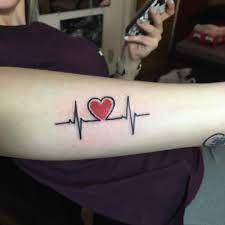 Heartbeat Tattoo 30 Cute And Attractive Heartbeat Tattoo Designs Eutat Heartbeat Tattoo Heartbeat Tattoo Design Tattoos