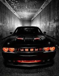 Black And Red Challenger Black Dodge Challenger Super Cars Classic Cars Dodge Challenger