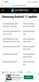 The rollout of android 11 to samsung's massive portfolio of devices has started and, so far, things are way ahead of schedule. Android 11 Update Confirmed Devices Samsung Members