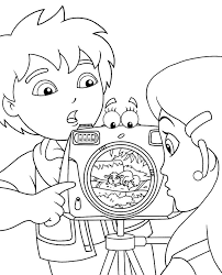 Free printable coloring pages diego coloring pages. Dora And Diego Halloween Coloring Pages