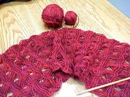 Open front vest knit sideways in a yarnover cross stitch pattern. Indian Cross Stitch Shawl Knitting Accessories Knitting Stiches Knitting Patterns