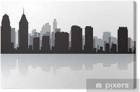 More images for philadelphia city skyline silhouette » Philadelphia City Skyline Silhouette Canvas Print Pixers We Live To Change