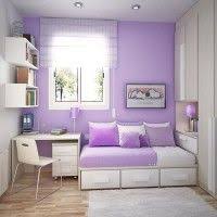 Contemporary Violet Theme For Interior Violet Color Inspiration For Interior Cool Combination For Kids Ro Bedroom Interior Small Room Design Small Room Decor
