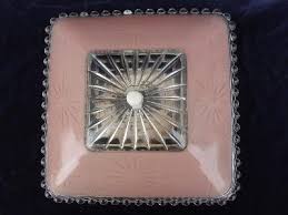 Maybe you would like to learn more about one of these? 1940 S Vintage Pressed Glass Ceiling Light Pink Shade