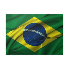 Brazil's national flag is iconic in its blue, green and yellow colours, and is often waved at sporting events or depicted on fashionable clothing items. Brazilian Flag Waving On Satin Texture Poster Pixers We Live To Change